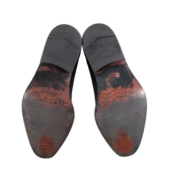 John Fluevog Shoes Mens 7.5 Loafer Slip On Black Leather Diamond Classic Vintage main image 3